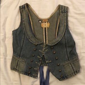 Free people Denim vest